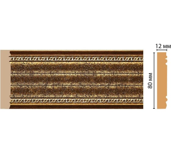 Молдинг Decomaster ДМ 80x12x2400 мм 150-43