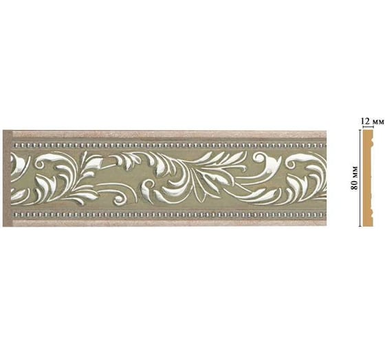Молдинг Decomaster ДМ 80x12x2400 мм 150-59