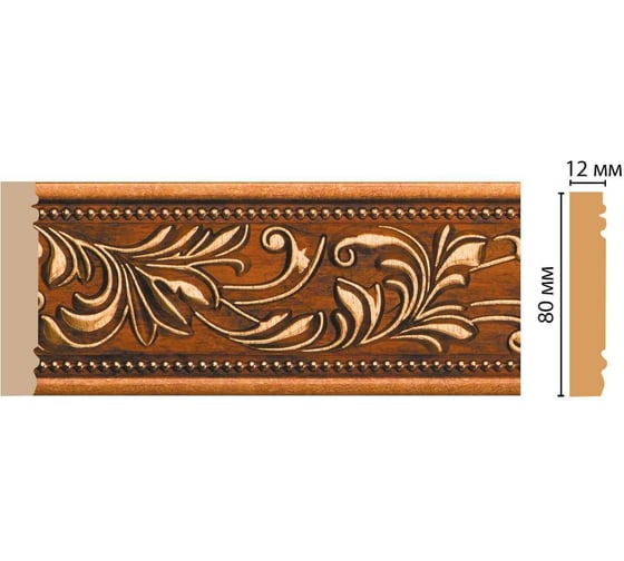 Молдинг Decomaster ДМ 80x12x2400 мм 150-1223