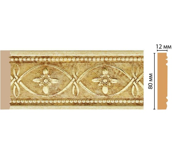 Молдинг Decomaster ДМ 80x12x2400 мм 150-933