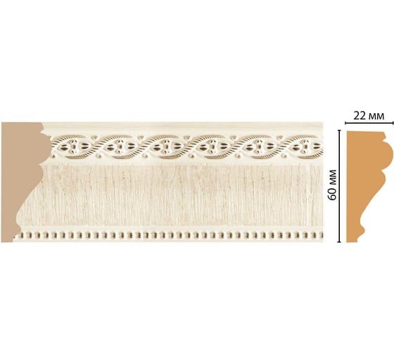 Молдинг Decomaster ДМ 60x22x2400 мм 161-6