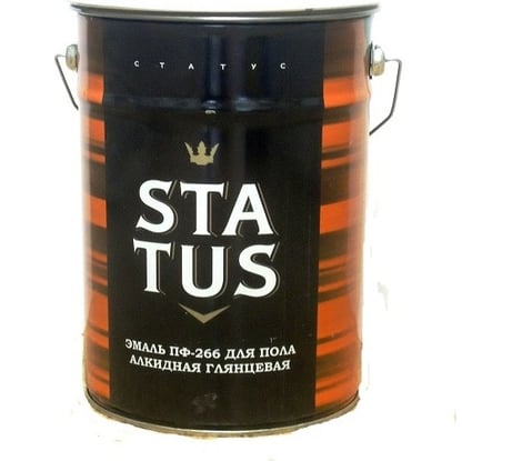 Краска для пола красно-коричневая Радугамалер STATUS ПФ-266 20 кг 4630018082185