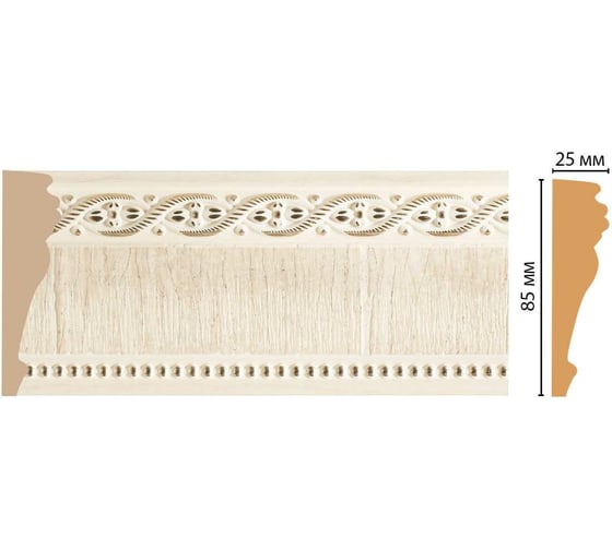 Молдинг Decomaster ДМ 85x25x2400 мм 152-6