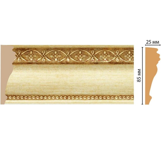 Молдинг Decomaster ДМ 85x25x2400 мм 152-933