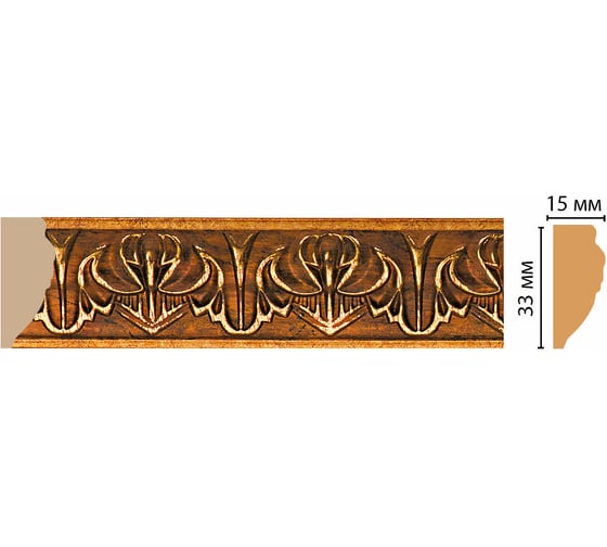 Молдинг Decomaster ДМ 33x15x2400 мм 101B-1223
