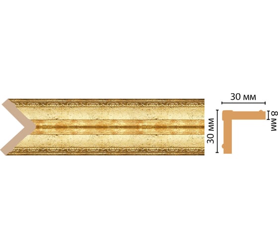 Угол Decomaster ДМ 30x30x2400 мм 116-126 1