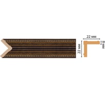 Угол Decomaster ДМ 22x22x2400 мм 116M-56