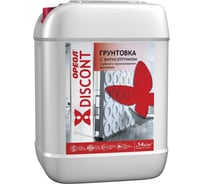 Грунтовка глубокого проникновения с антисептиком ОРЕОЛ Дисконт ВД, розовая, 5 кг 50650