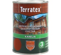 Деревозащитный декоративный состав ТЕРРАТЕКС красное дерево, 0.75 кг, 1 л ЭК000136993