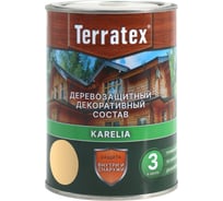 Деревозащитный декоративный состав ТЕРРАТЕКС бесцветный, 0.75 кг, 1 л ЭК000136987