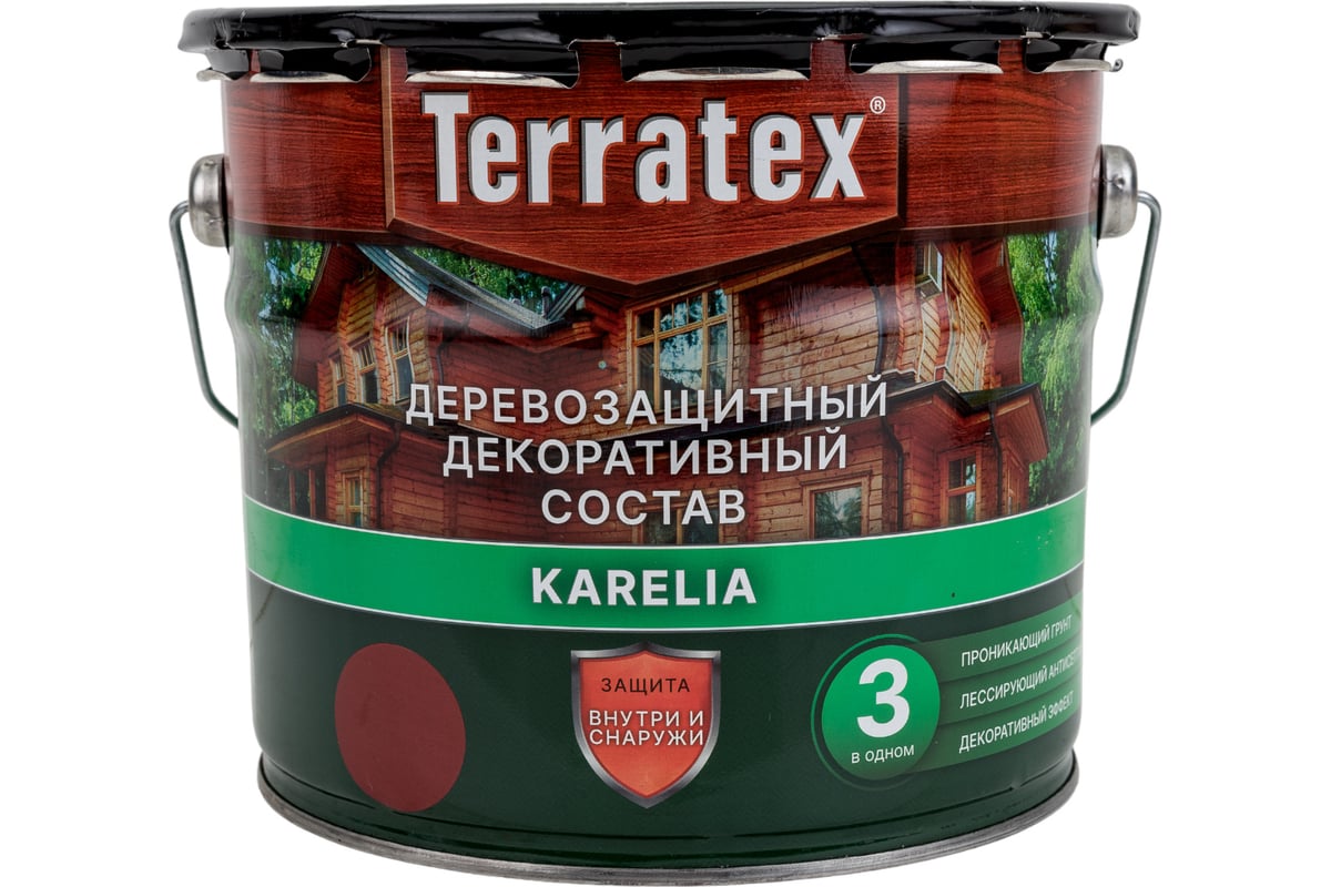 Деревозащитный декоративный состав ТЕРРАТЕКС красное дерево, 2.25 кг, 3 л  ЭК000137003 - выгодная цена, отзывы, характеристики, фото - купить в Москве  и РФ