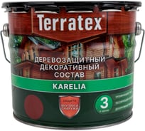 Деревозащитный декоративный состав ТЕРРАТЕКС красное дерево, 2.25 кг, 3 л ЭК000137003