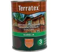 Деревозащитный декоративный состав ТЕРРАТЕКС эбеновое дерево, 0.75 кг, 1 л ЭК000136990