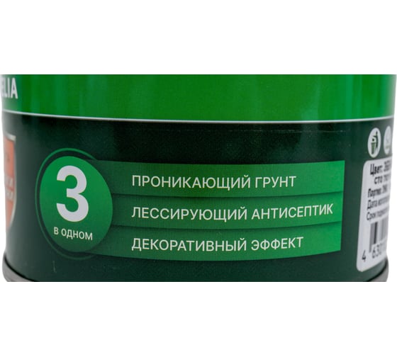 Деревозащитный декоративный состав ТЕРРАТЕКС эбеновое дерево, 0.75 кг, 1 л ЭК000136990