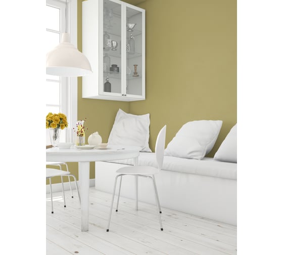 Колерованная краска GOODHIM S D2 RAL 095 70 30 моющаяся, водно-дисперсионная акриловая, 7 кг, 4.45 л 55236