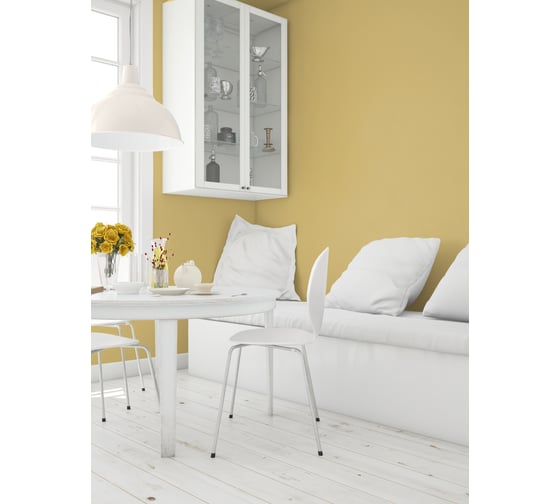 Колерованная краска GOODHIM S D2 RAL 085 80 40 моющаяся, водно-дисперсионная акриловая, 7 кг, 4.45 л 55168