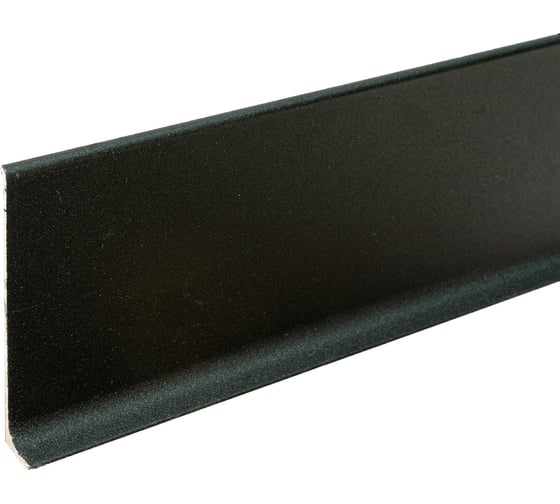 Плинтус Bonkeel ПЛ80, алюминиевый, чёрный, 1800x78.5x11.2 мм 562366