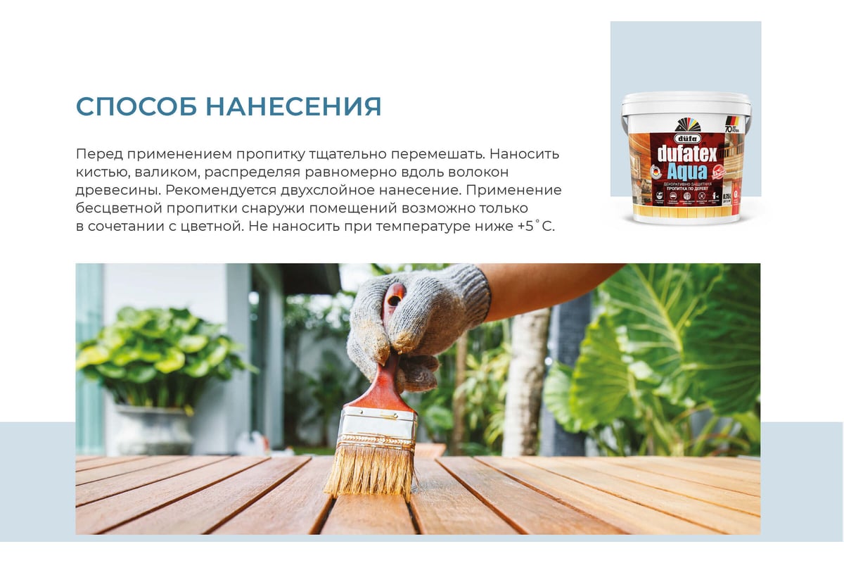 Пропитка Dufa TEX-AQUA бесцветный, 0.75 л Н0000003481 - выгодная цена ...