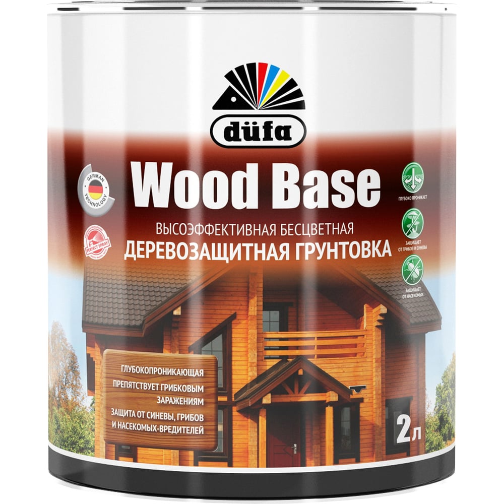 Грунт Dufa WOOD BASE бесцветный, 2 л МП00-009236