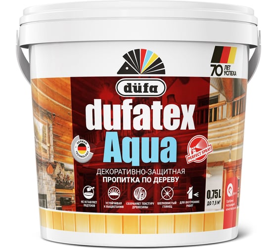 Пропитка Dufa TEX-AQUA тик, 0.75 л Н0000003519