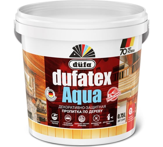 Пропитка Dufa TEX-AQUA палисандр, 0.75 л Н0000003526