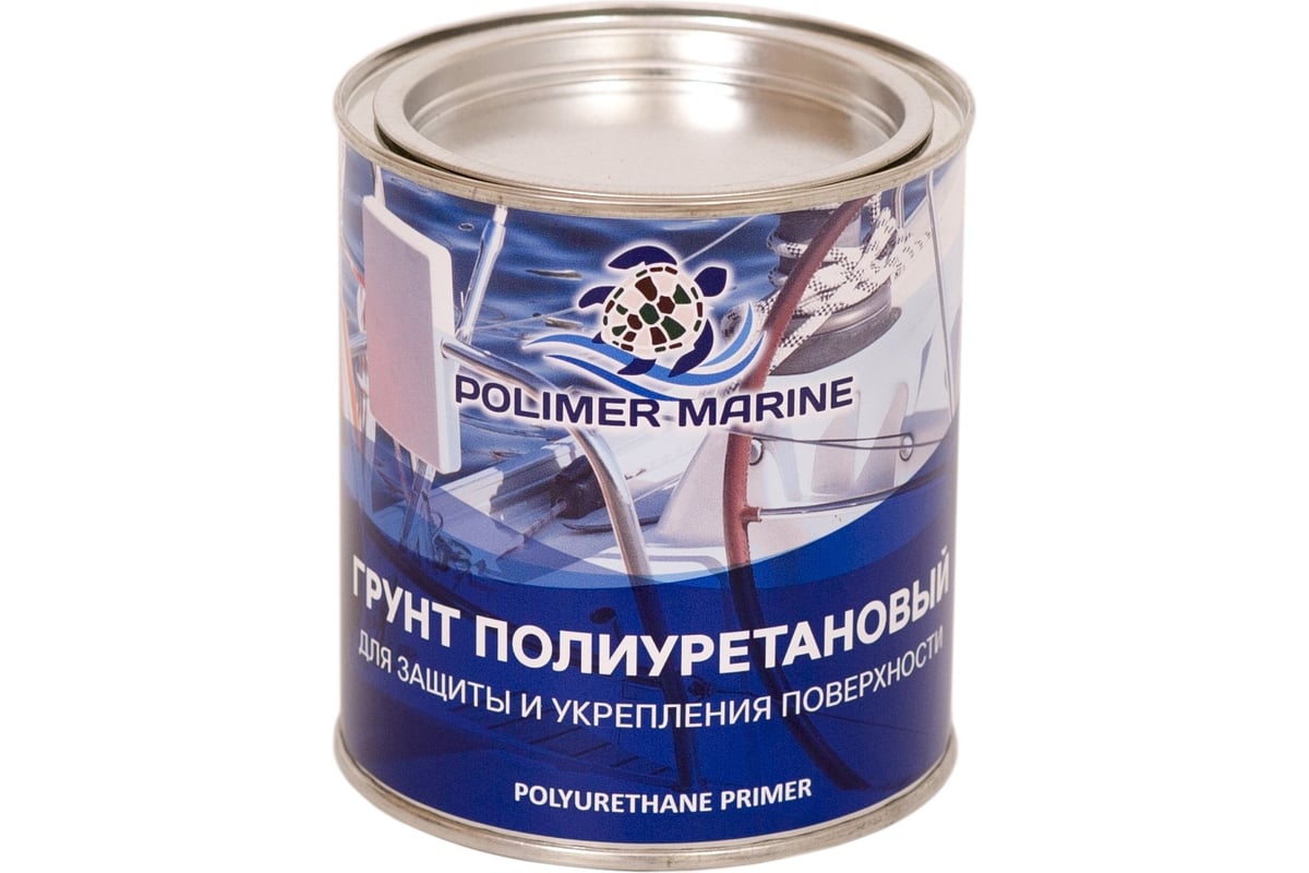 Полиуретановая краска красная Polimer Marine Двухкомпонентная 2К