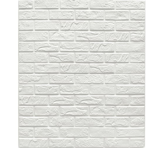 Мягкая самоклеящаяся 3D панель LAKO комплект 5 шт., Камень белый, 70x80 см LKD-13-08-501-KO 1