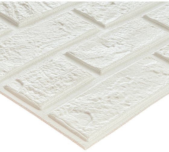 Мягкая самоклеящаяся 3D панель LAKO комплект 5 шт., Камень белый, 70x80 см LKD-13-08-501-KO
