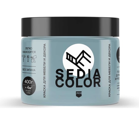 Краска для мебели MASTERFARBE Sedia полонез, 400 г 2037381339878 1
