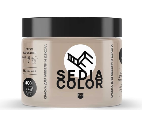Краска для мебели MASTERFARBE Sedia соната, 400 г 2037381339298 1