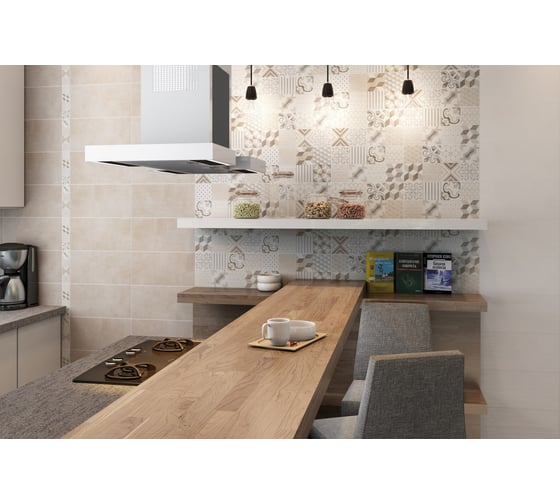 Плитка настенная LB CERAMICS Дюна 1039-0254 (песочный; 20х40 см; 23 шт.; площадь упаковки 1,81 кв.м) СК000040929
