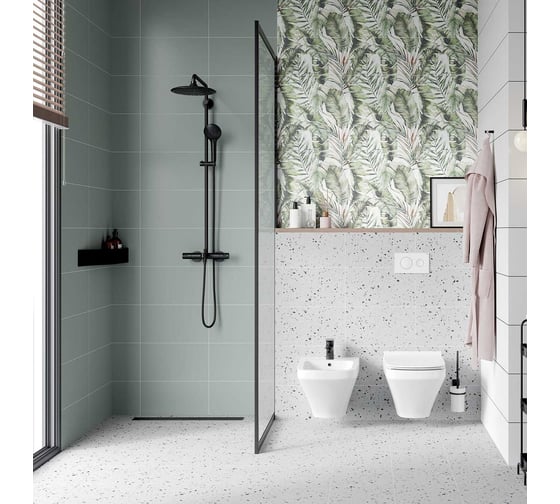 Настенная плитка LB CERAMICS Мерц 1045-0270 (серый; 25х45 см; площадь упаковки 1.46 кв.м; 13 шт.) СК000040615