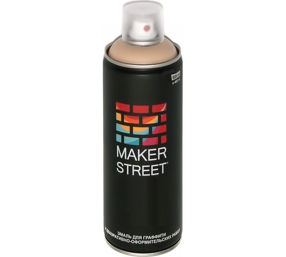 Краска (эмаль) для граффити и декоративно-оформительских работ MAKERSTREET MS400 400 мл, 106 Телесный 361030 1