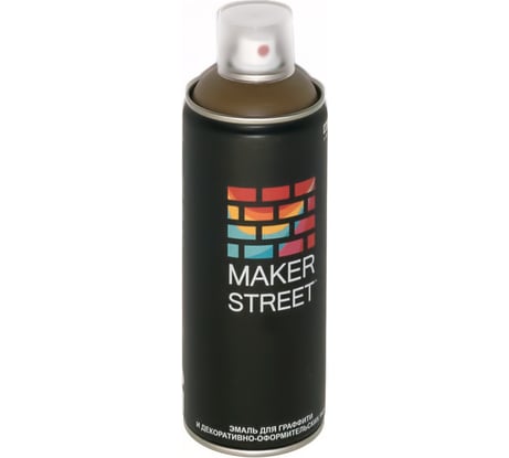 Краска (эмаль) для граффити и декоративно-оформительских работ MAKERSTREET MS400 400 мл, 109 Серо-бежевый 361032