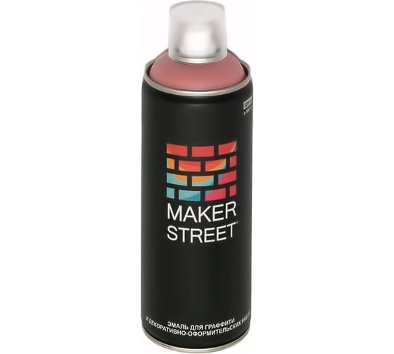 Краска (эмаль) для граффити и декоративно-оформительских работ MAKERSTREET MS400 400 мл, 206 Дымчато-розовый 361065
