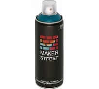 Краска (эмаль) для граффити и декоративно-оформительских работ MAKERSTREET MS400 400 мл, 607 Морская волна 361134