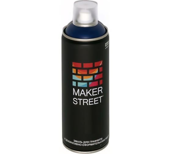 Краска (эмаль) для граффити и декоративно-оформительских работ MAKERSTREET MS400 400 мл, 503 Темно-синий 361120