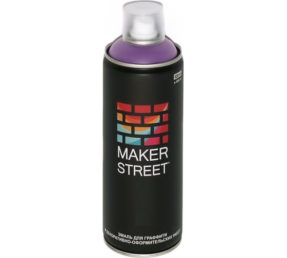 Краска (эмаль) для граффити и декоративно-оформительских работ MAKERSTREET MS400 400 мл, 400 Аметистовый 361096 1