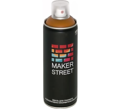 Краска (эмаль) для граффити и декоративно-оформительских работ MAKERSTREET MS400 400 мл, 108 Охра 361036