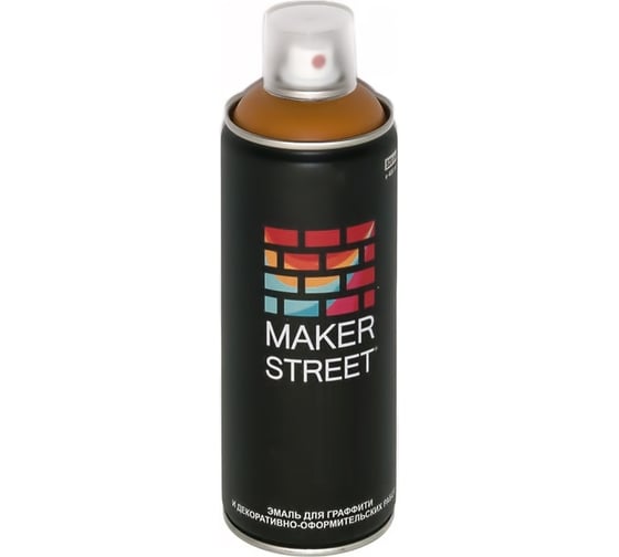 Краска (эмаль) для граффити и декоративно-оформительских работ MAKERSTREET MS400 400 мл, 108 Охра 361036
