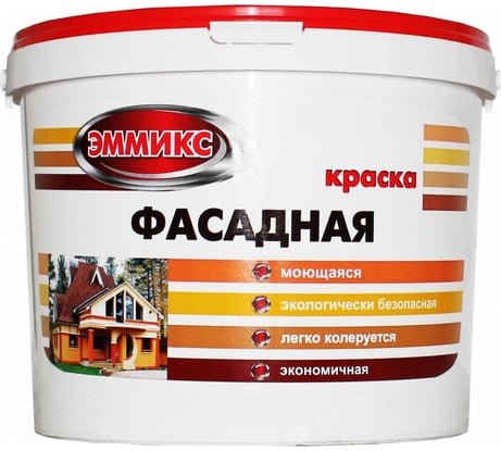 Фасадная краска ЭММИКС ВД база С (ведро 9 л/12.6 кг) 4690417047635