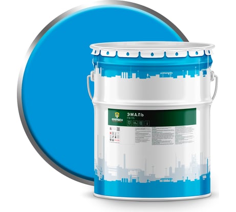 Эмаль Фарбен ПФ-115 голубой, 20 кг 4300003805