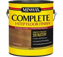 Финишное покрытие MINWAX COMPLETE 1-STEP Гансток, полуматовый, 3.785 л 67209