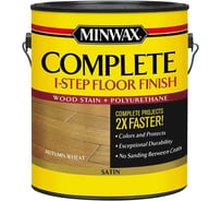 Финишное покрытие MINWAX COMPLETE 1-STEP Осенняя пшеница, полуматовый, 3.785 л v67201