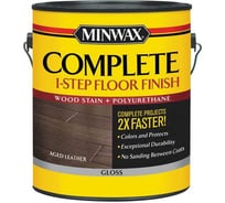 Финишное покрытие MINWAX COMPLETE 1-STEP Состаренная кожа, глянцевый, 3.785 л 67204