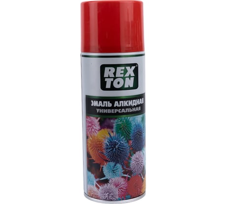 Алкидная универсальная эмаль REXTON красный, аэрозоль RT100.40