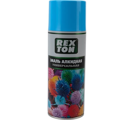 Алкидная универсальная эмаль REXTON голубой, аэрозоль RT101.10