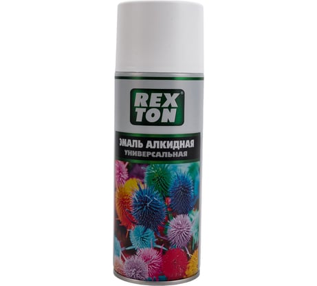 Алкидная универсальная эмаль REXTON белый матовый, аэрозоль RT100.30