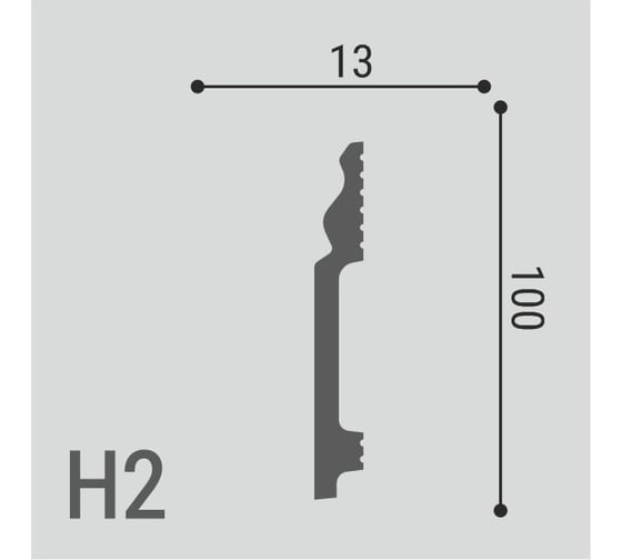 Плинтус напольный Де-Багет XPS POLYMER Н 2 00-00106136