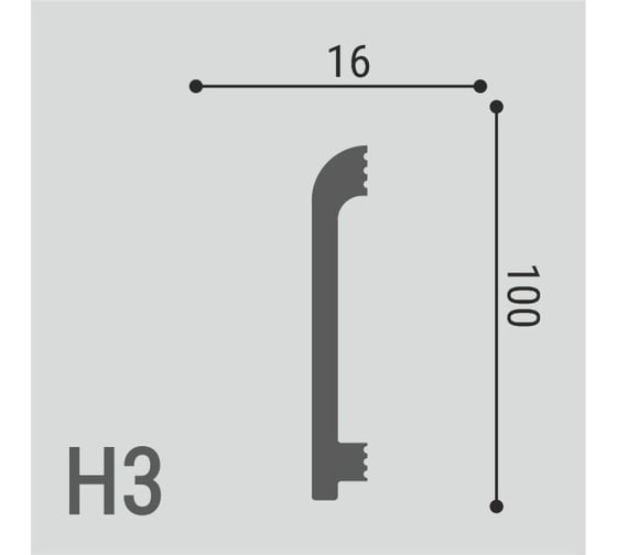Плинтус напольный Де-Багет XPS POLYMER Н 3 00-00105876